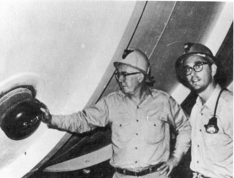 John Bahcall and Ray Davis, Homestake solar neutrino mine, ~ 1964