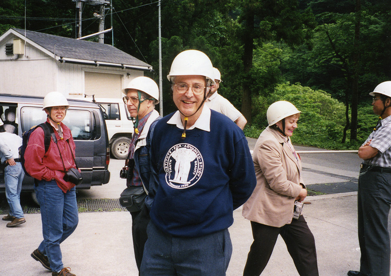 John Bahcall, visiting a solar neutrino mine