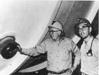John Bahcall and Ray Davis, Homestake solar neutrino mine, ~ 1964