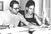 John and Neta, Israel, 1972 (working on HZ-Herc)