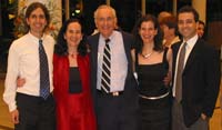John, Neta, Safi, Dan, and Orli, Dan David Award, Israel, 2003