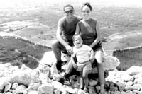 John, Neta, and Safi Bahcall, Israel, 1972