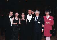 Safi, Orli, Neta and John Bahcall with James and Elaine Wolfensohn (1999)Washington, D.C., National Medal of Science (1998)